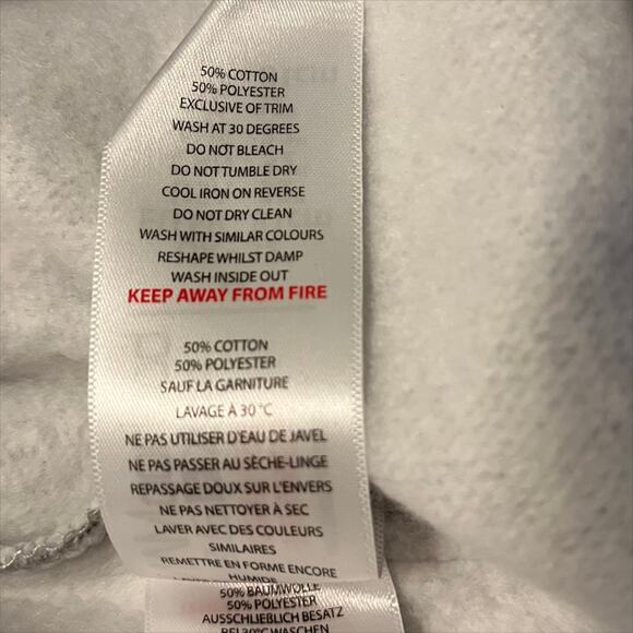 Boohoo Man Basic Skinny Fit Fleece Jogger in Grey Size Medium - Picture 7 of 7